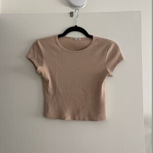 Reformation Tan Muse T-Shirt